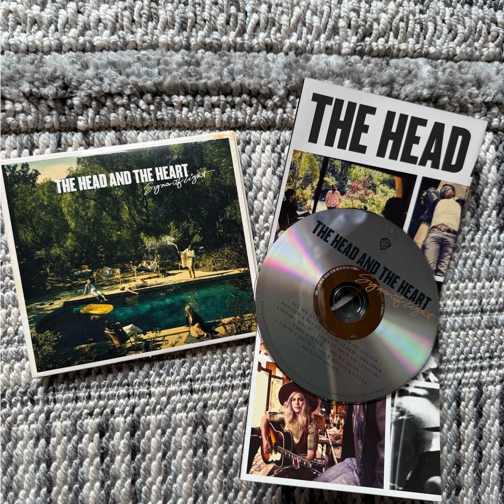 The Head and The Heart Album CD signs of light with poster very good y2k